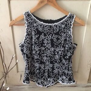 JKARA BEADED SLEEVELESS TOP FORMAL